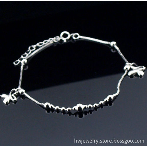 rhodium plated silver bracelets